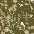 SELF ADHESIVE WALLPAPER BLOSSOMING FOREST FULL OF BIRDS - SELF-ADHESIVE WALLPAPERS - WALLPAPERS