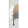 WANDBILD INTERESSANTER MINIMALISTISCHER BAUM - BILDER BÄUME UND LAUB - BILDER