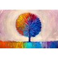 WALLPAPER COLORFUL WATERCOLOR TREE - WALLPAPERS WITH IMITATION OF PAINTINGS - WALLPAPERS