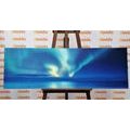 CANVAS PRINT NORTHERN LIGHTS OVER THE OCEAN - PICTURES OF SPACE AND STARS - PICTURES