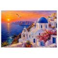WANDBILD BLAUE KUPPEL ÜBER DEM MEER - BILDER MEER UND STRAND - BILDER