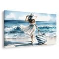 OBRAZ ŽENA NA POBŘEŽÍ LÉTA - OBRAZY ŽENY - OBRAZY