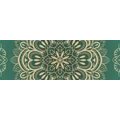 CANVAS PRINT MANDALA ON A TURQUOISE BACKGROUND - PICTURES FENG SHUI - PICTURES