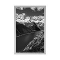 POSTER PATAGONIA NATIONAL PARK IN ARGENTINA IN BLACK AND WHITE - BLACK AND WHITE - POSTERS