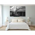 CANVAS PRINT ROMAN BASILICA IN BLACK AND WHITE - BLACK AND WHITE PICTURES - PICTURES