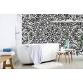 SELF ADHESIVE WALLPAPER ORNAMENT WITH A FLORAL THEME IN BLACK AND WHITE - SELF-ADHESIVE WALLPAPERS - WALLPAPERS