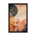 POSTER MUSTER MIT BLUME PEACH FUZZ - ABSTRAKTE FORMEN - POSTER