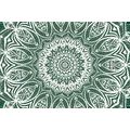 TAPETA MANDALA HARMONII NA ZIELONYM TLE - TAPETY FENG SHUI - TAPETY