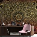 SELF ADHESIVE WALLPAPER GOLDEN ORIENTAL MANDALA - WALLPAPERS - 🔥 TOTAL SALE 🔥