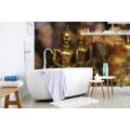 TAPET BUDDHA CU FUNDAL ABSTRACT - TAPET FENG SHUI - TAPETURI