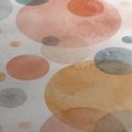 TABLEAU SUR TOILE – CERCLES SUPERPOSÉS À L’AQUARELLE - IMAGES FORMES ABSTRAITES - TABLEAUX