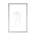 POSTER WITH MOUNT CURVES OF THE FEMALE BODY - WOMEN - POSTERS