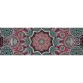 WANDBILD INDISCHES MANDALA MIT BLUMENMUSTER - BILDER MIT FENG SHUI-MOTIVEN - BILDER