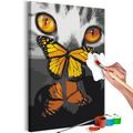PICTURE PAINTING BY NUMBERS KITTEN AND BUTTERFLY - PAINTING BY NUMBERS{% if kategorie.adresa_nazvy[0] != zbozi.kategorie.nazev %} - PAINTING BY NUMBERS{% endif %}
