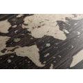 CANVAS PRINT MAP ON A WOODEN BACKGROUND - PICTURES OF MAPS - PICTURES