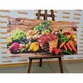 CANVAS PRINT FRESH FRUITS AND VEGETABLES - PICTURES - 🔥 TOTAL SALE 🔥
