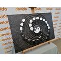 CANVAS PRINT HARMONIOUS YIN AND YANG - BLACK AND WHITE PICTURES - PICTURES