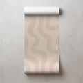 TAPÉTA MINIMALISTA BÉZS HULLÁMOK - MINTÁS TAPÉTÁK - TAPÉTÁK