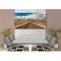 CANVAS PRINT ROAD IN THE DESERT - PICTURES OF NATURE AND LANDSCAPE - PICTURES