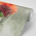 SELF ADHESIVE WALLPAPER ROSE WITH ABSTRACT ELEMENTS - SELF-ADHESIVE WALLPAPERS - WALLPAPERS