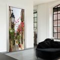 PHOTO WALLPAPER ON A DOOR WITH A CHARMING CITY ALLEY - WALLPAPERS{% if product.category.pathNames[0] != product.category.name %} - WALLPAPERS{% endif %}