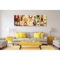 CANVAS PRINT MOTHER IN AN ABSTRACT DESIGN - ABSTRACT PICTURES - PICTURES