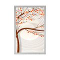 POSTER MODERN TREE ON AN ABSTRACT BACKGROUND - ABSTRACT AND PATTERNED - POSTERS