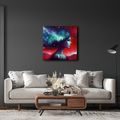 WANDBILD TRAUMHAFTE GALAXIE UND SILHOUETTE - WANDBILDER FRAUEN - BILDER
