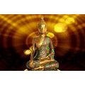 CANVAS PRINT BUDDHA STATUE WITH AN ABSTRACT BACKGROUND - PICTURES FENG SHUI{% if product.category.pathNames[0] != product.category.name %} - PICTURES{% endif %}