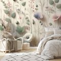 SAMOLEPÍCÍ TAPETA PASTELOVÉ LUČNÍ KVĚTY - WALLPAPERS - 🔥 TOTAL SALE 🔥