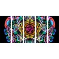 5-PIECE CANVAS PRINT MANDALA OF HEALTH - PICTURES FENG SHUI - PICTURES