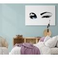 CANVAS PRINT BLINKING FEMALE EYES - PICTURES OF PEOPLE - PICTURES