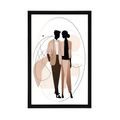 POSTER ABSTRAKTE FORMEN ELEGANTES PAAR - ABSTRAKTE FORMEN - POSTER