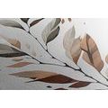 CANVAS PRINT MINIMALIST LEAF IN MOTION - PICTURES OF TREES AND LEAVES - PICTURES
