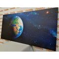 CANVAS PRINT PLANET EARTH - PICTURES OF SPACE AND STARS - PICTURES