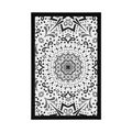 POSTER UNIQUE ETHNIC PATTERN IN BLACK AND WHITE - BLACK AND WHITE - POSTERS