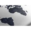 CANVAS PRINT WORLD MAP - PICTURES OF MAPS - PICTURES