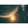 CANVAS PRINT VIEW FROM SPACE - PICTURES OF SPACE AND STARS - PICTURES