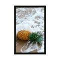 POSTER PINEAPPLE IN AN OCEAN WAVE - NATURE - POSTERS