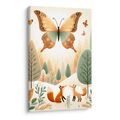 OBRAZ MOTÝL NAD LIŠKAMI V PŘÍRODĚ - CHILDRENS PICTURES - PICTURES