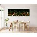 CANVAS PRINT WITH A FLORAL ORNAMENT - PICTURES FLOWERS - PICTURES