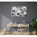 QUADRO DI FIORI ESTIVI IN BIANCO E NERO - QUADRI BIANCO E NERO - QUADRI