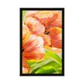 POSTER ROTE TULPEN IM VINTAGE-DESIGN - BLUMEN - POSTER