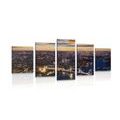 5-PIECE CANVAS PRINT AERIAL VIEW OF TOWER BRIDGE - PICTURES OF CITIES - PICTURES