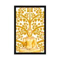 POSTER BUDDHA WITH THE TREE OF LIFE - FENG SHUI - POSTERS