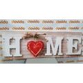 CANVAS PRINT WITH THE INSCRIPTION HOME - PICTURES WITH INSCRIPTIONS AND QUOTES - PICTURES