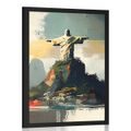 PLAKAT POSĄG JEZUSA W RIO DE JANEIRO - GÓRY - PLAKATY