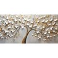 WANDBILD GOLDENER BAUM MIT BLUMEN - BILDER - 🔥 TOTALAUSVERKAUF