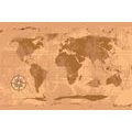 PAPIER PEINT AUTOCOLLANT CARTE DU MONDE RUSTIQUE - PAPIERS PEINTS AUTOCOLLANTS - PAPIER PEINT