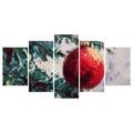 5-DÍLNÝ OBRAZ DETAIL VÁNOČNÍHO STROMKU - VÁNOČNÍ A ZIMNÍ OBRAZY - OBRAZY